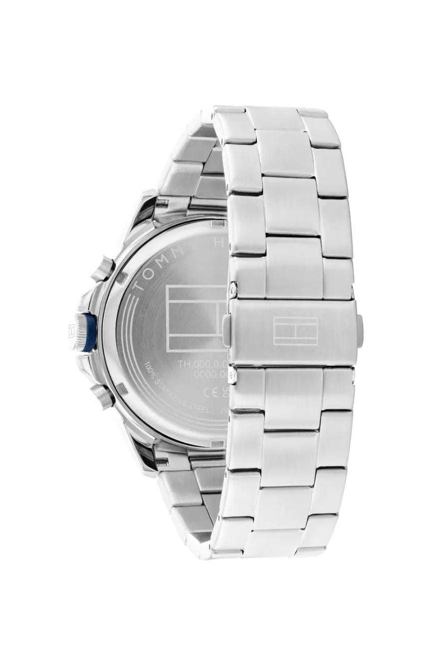 Tommy Hilfiger Blaze Multifunction Two-Tone Navy Blue Dial Stainless Steel Men's Watch | Tommy Hilfiger TH1792031 - VERSE -