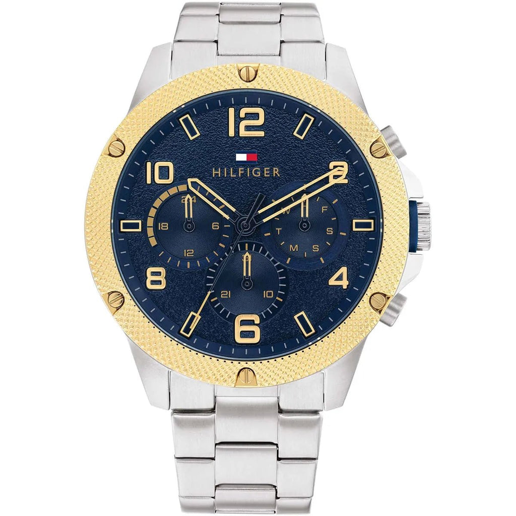 Tommy Hilfiger Blaze Multifunction Two-Tone Navy Blue Dial Stainless Steel Men's Watch | Tommy Hilfiger TH1792031 - VERSE -