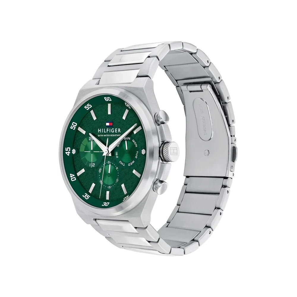 Tommy Hilfiger Dexter Multifunction Green Dial Stainless Steel Men’s Watch | Model 1792088 - VERSE - 