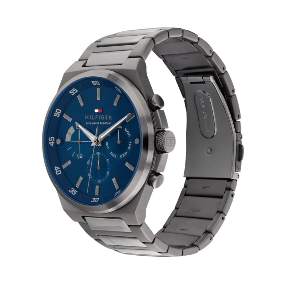 Tommy Hilfiger Dexter Multifunction Gunmetal Stainless Steel Men’s Watch | Model 1792089 - VERSE - 
