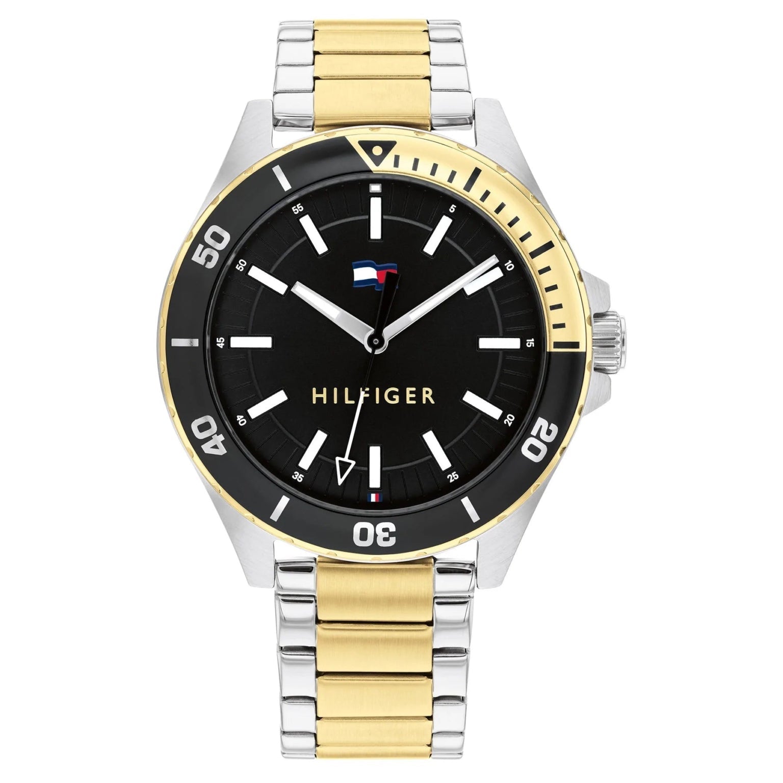 Tommy Hilfiger Logan Black Dial Two-Tone Stainless Steel Men's Watch | Tommy Hilfiger 1792013 - VERSE -