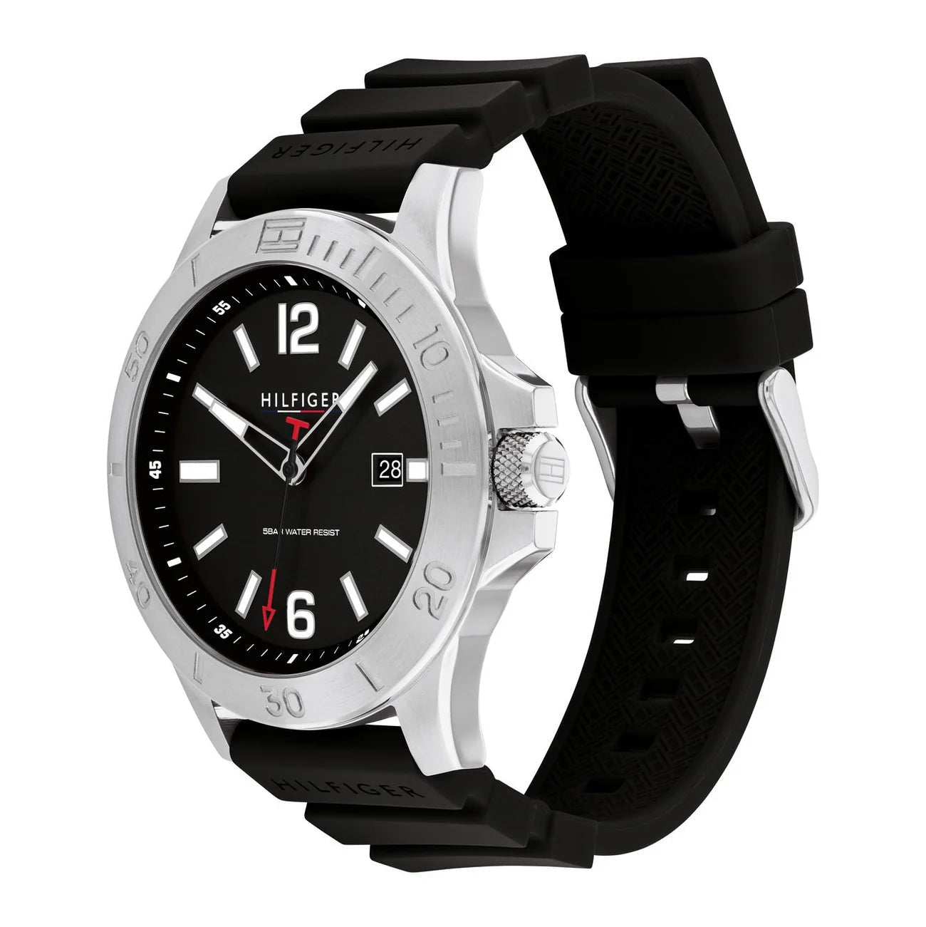 Tommy Hilfiger Ryan Black Dial Silicone Strap Men’s Watch | Model 1710539 - VERSE - 