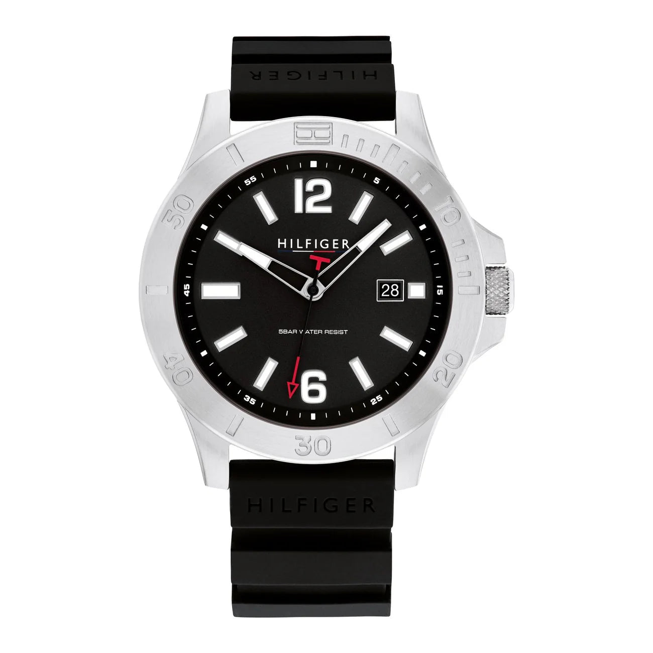 Tommy Hilfiger Ryan Black Dial Silicone Strap Men’s Watch | Model 1710539 - VERSE - 
