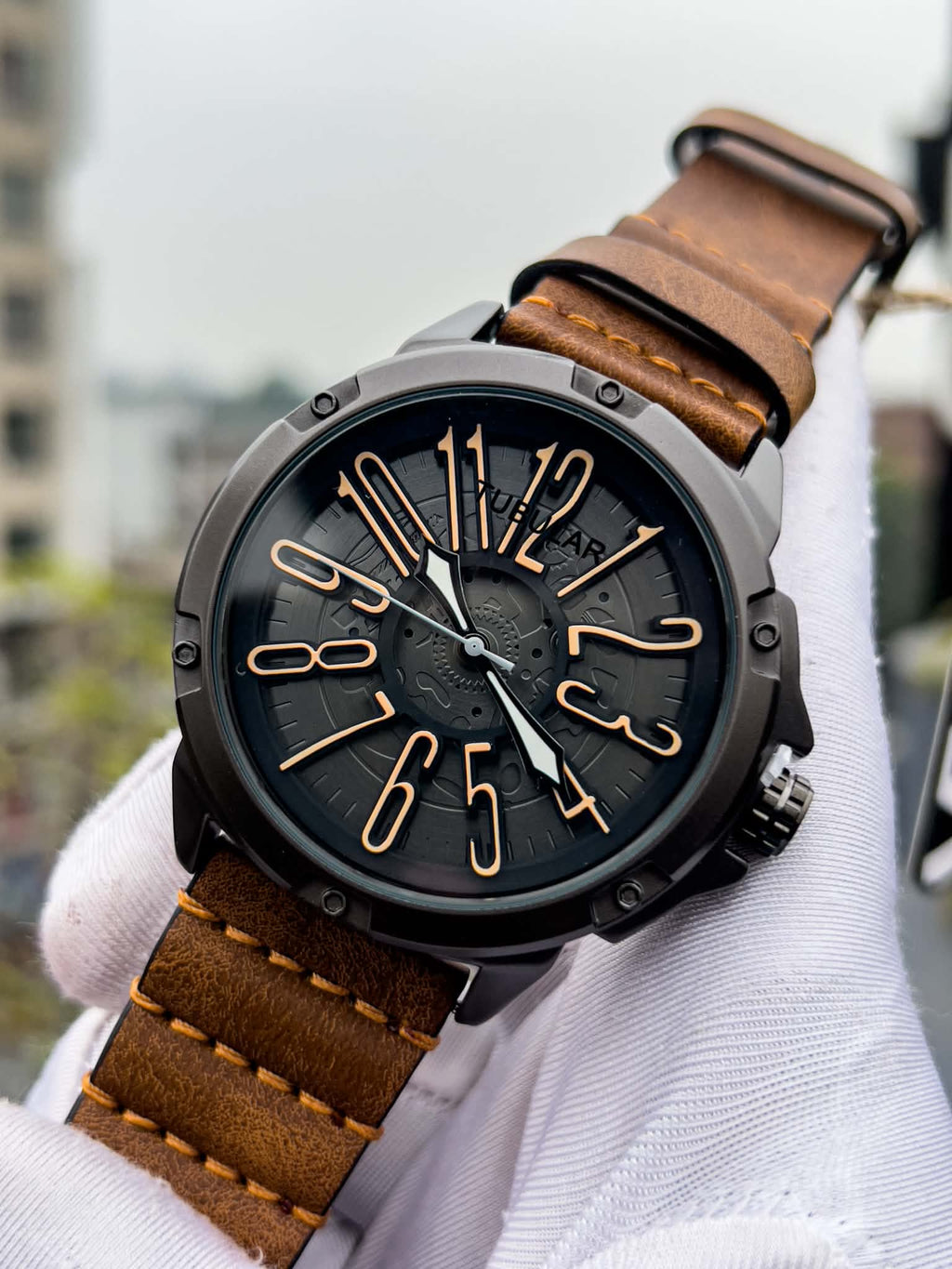Tubular Retro Round Tan - Brown Belt Copper Digits - VERSE - 